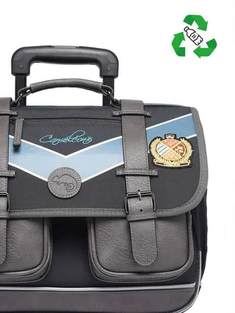 Cartable à Roulettes 38 Cm Vintage Blue Badge - Cameleon - CP, CE1, CE2 – Image 5