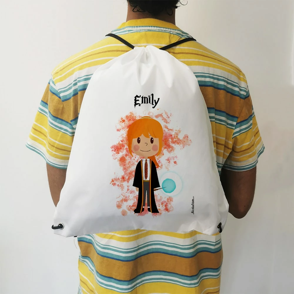 Sac à Dos Sport Personnalisé : Gym, Piscine... - Petite Sorcière - Cadeaufille – Image 2