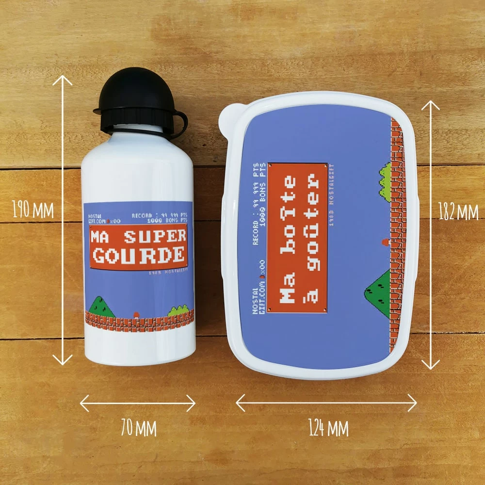 Boîte à Goûter & Gourde Enfant Retrogaming – Image 4