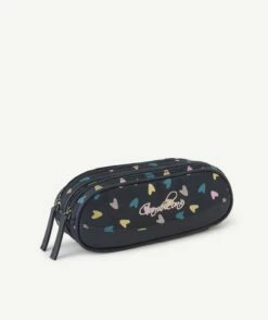 Trousse Vintage Fantasy (Navy Heart) - Caméléon - 2 Compartiments
