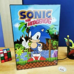 Sonic - Poster Lumineux USB - Mural Ou Sur Pied