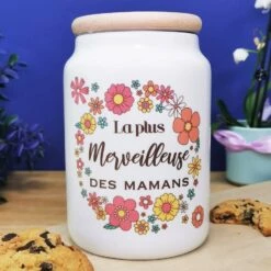 Bocal à Biscuit "La Plus Merveilleuse Des Mamans" - Cadeau Maman