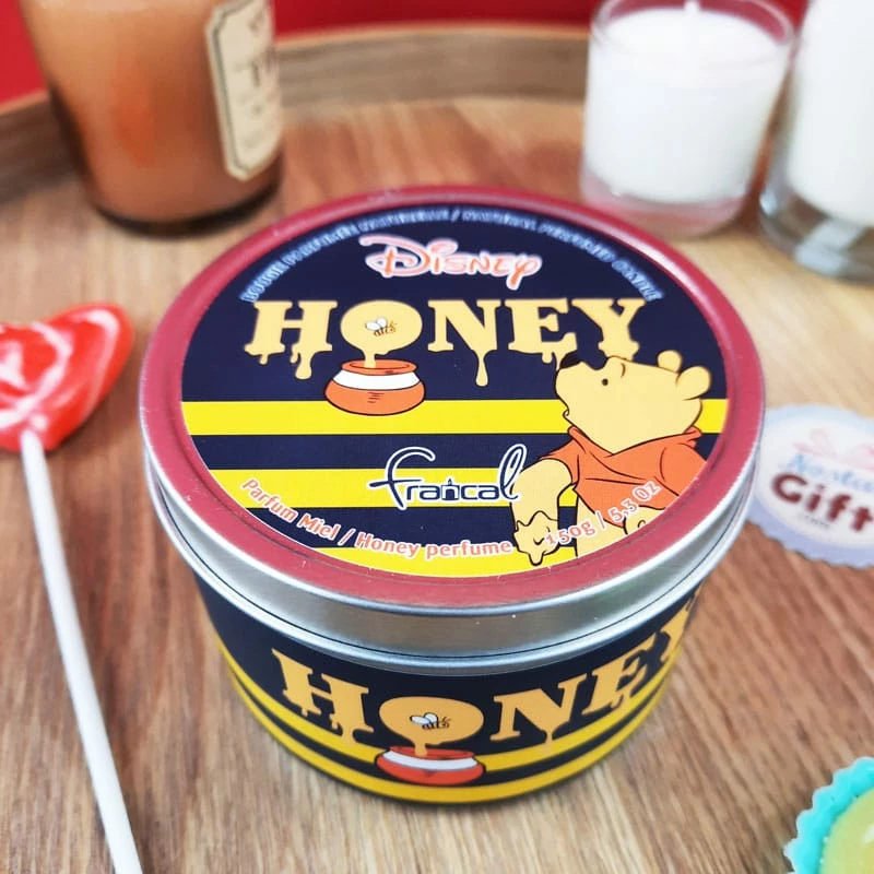 Bougie Végétale - Winnie L'Ourson - Parfum Miel - Edition Métal