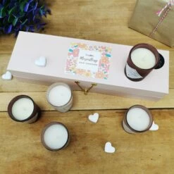 Coffret 5 Bougies Parfumées - "La Plus Merveilleuse Des Mamans"