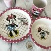 Coffret Repas Bébé En Bambou (Minnie)