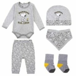 Snoopy - Ensemble Pyjama Bébé - 5 Pièces - 1 Mois