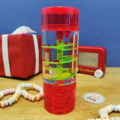 Sablier Liquide Rouge En Tourbillon - Liquide Timer