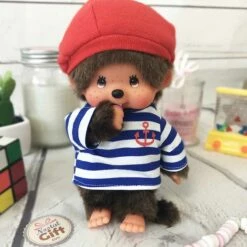 Peluche Monchhichi Kiki - Marin (20 Cm)