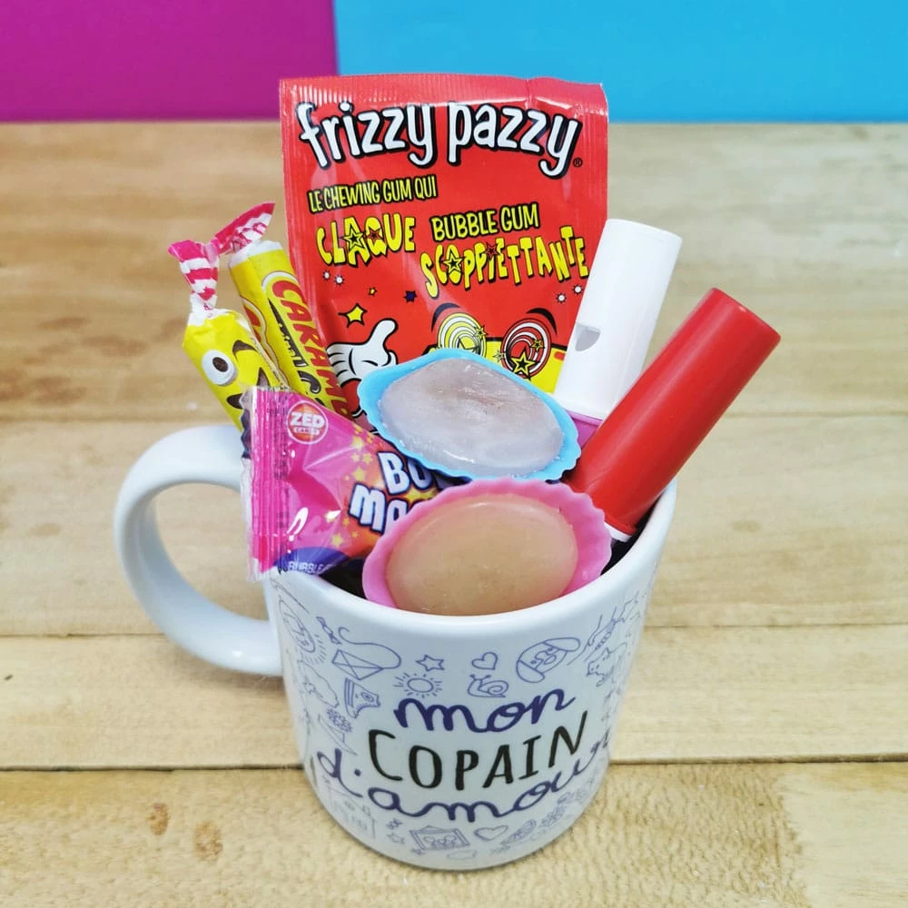 MUG "mon Copain D'amour " Bonbons Rétro 80 - Cadeau Copain – Image 2