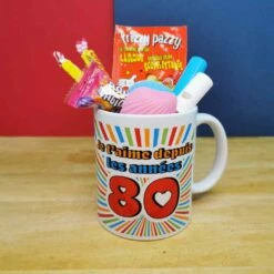 MUG "Je T'aime Depuis Les Années 80 " - Bonbons Rétro 80