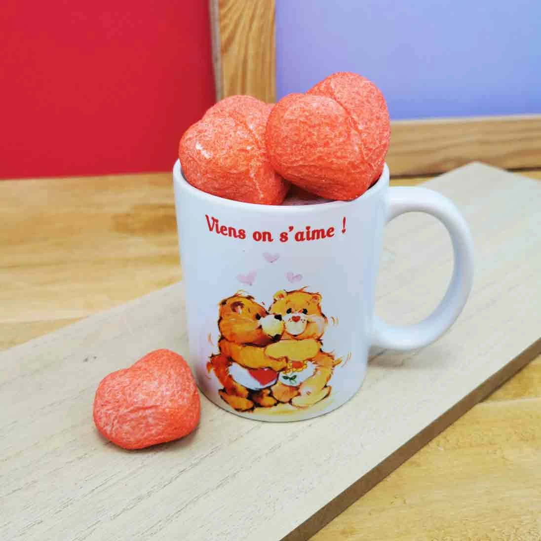 Mug Bisounours Et Ses Guimauves Cœurs (x5) - Viens On S'aime ! – Image 3