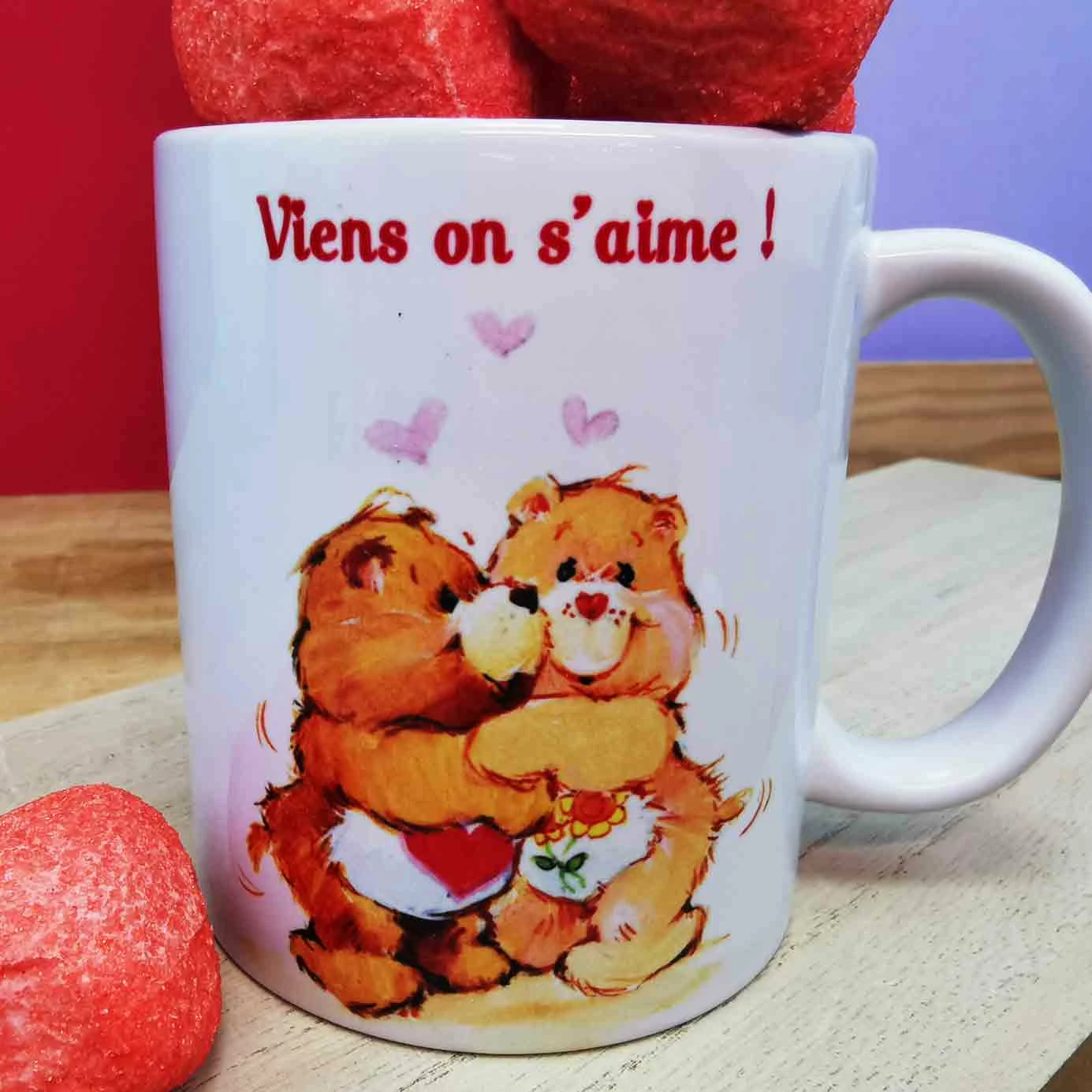 Mug Bisounours Et Ses Guimauves Cœurs (x5) - Viens On S'aime ! – Image 4