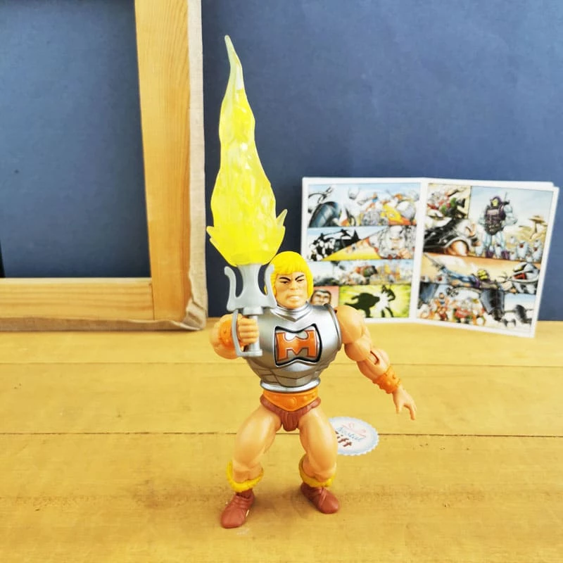 Les Maîtres De L'univers Figurine Articulée - Musclor 14cm (Mini Bande Dessinée Incluse) – Image 4
