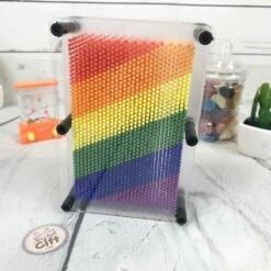 Sculpture 3D épingles Arc En Ciel