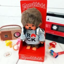 Peluche Monchhichi Kiki Rock (20 Cm)