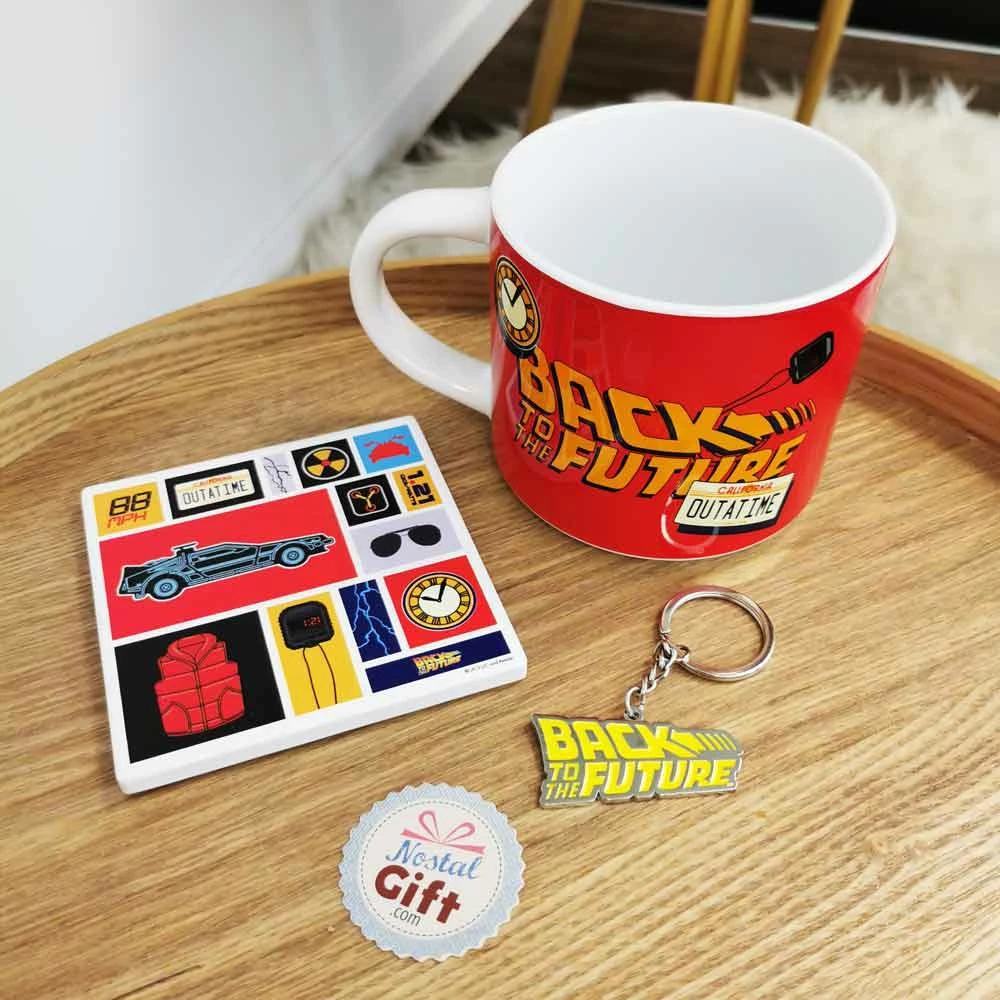 Retour Vers Le Futur - Set 3 Pièces - Mug, Sous-verre Et Porte-clé – Image 4